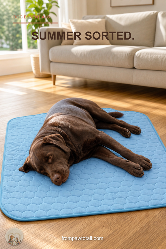 Self-cooling gel mat for dogs