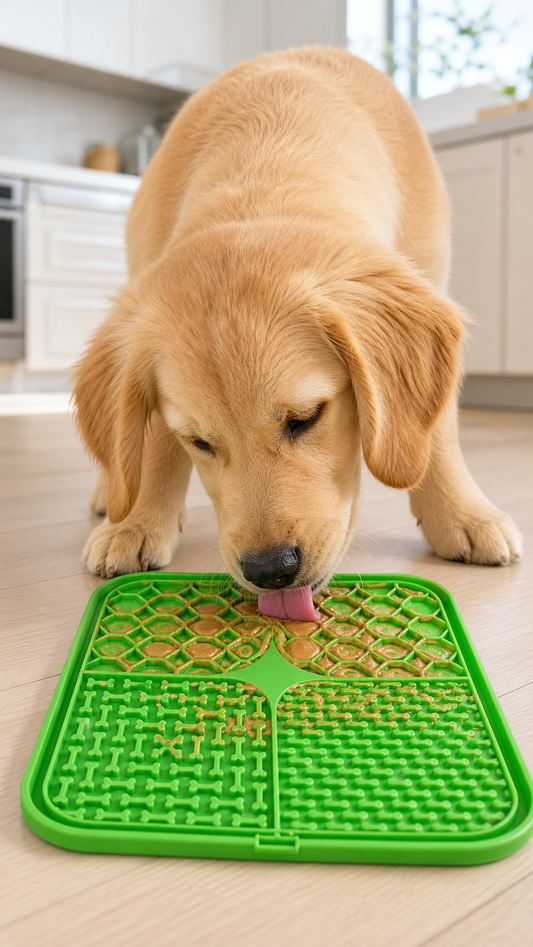 Silicone Lick Mat — Slow Feeder Enrichment Mat for Dogs & Cats