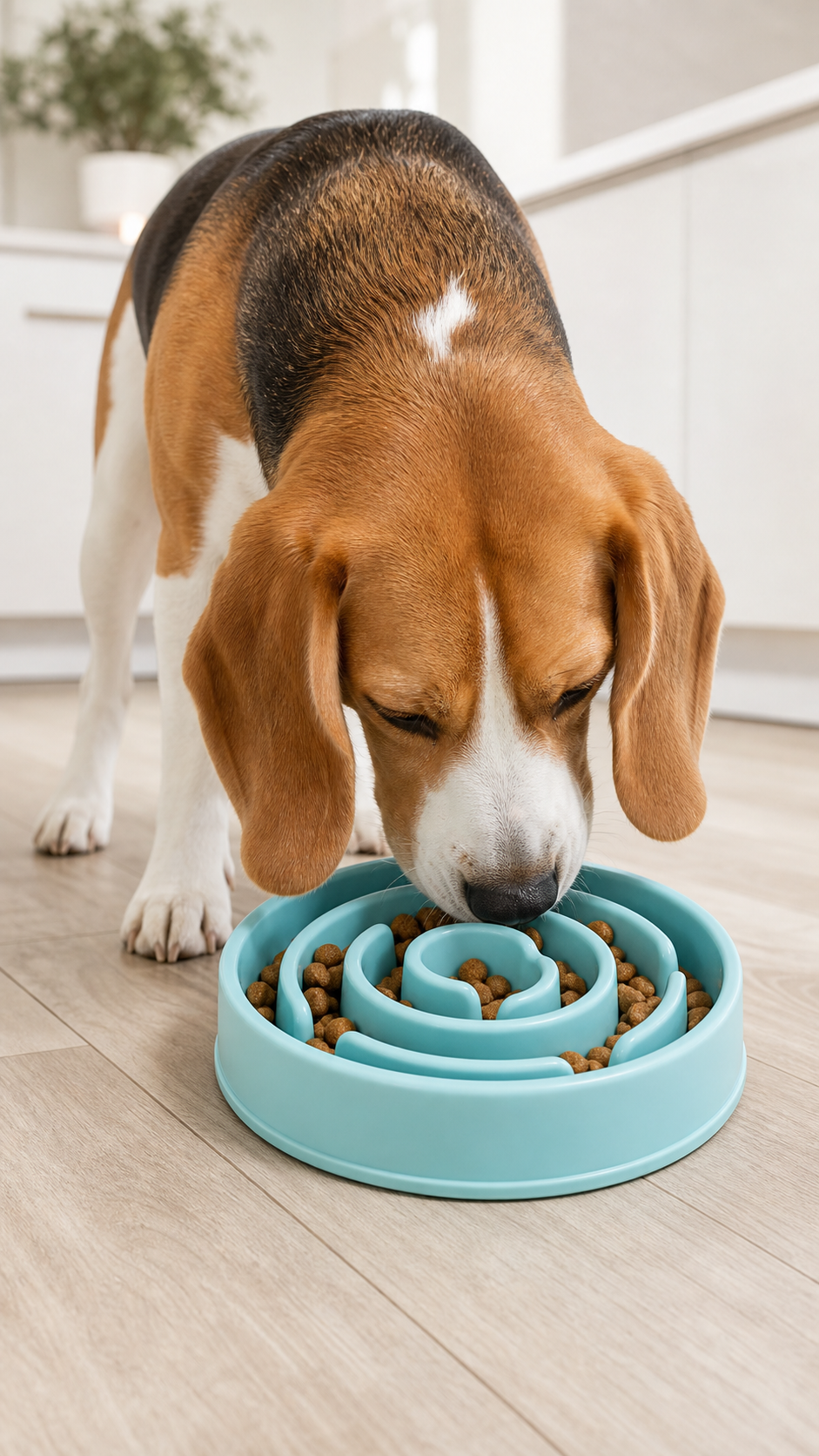 Slow Feeder Dog Bowl — Anti-Gulping Puzzle Bowl