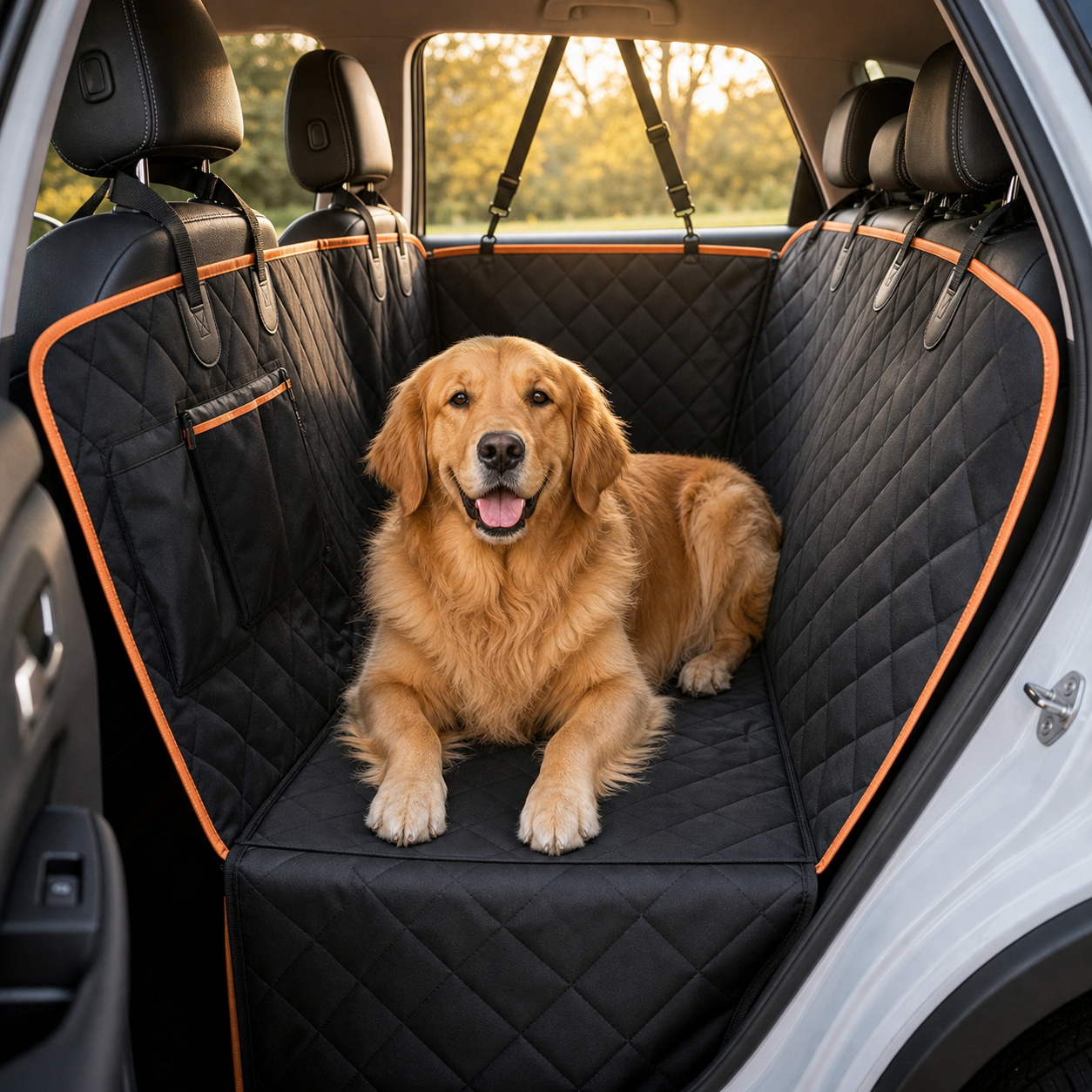Waterproof Dog Car Seat Cover Hammock Style