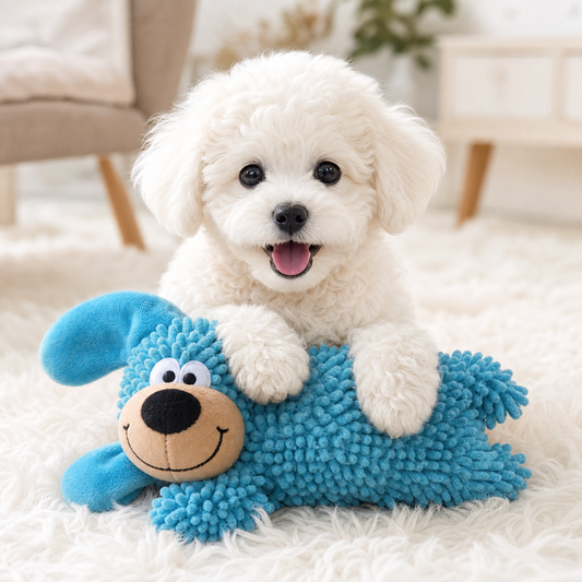 Dog Plush Squeaky Toy Set