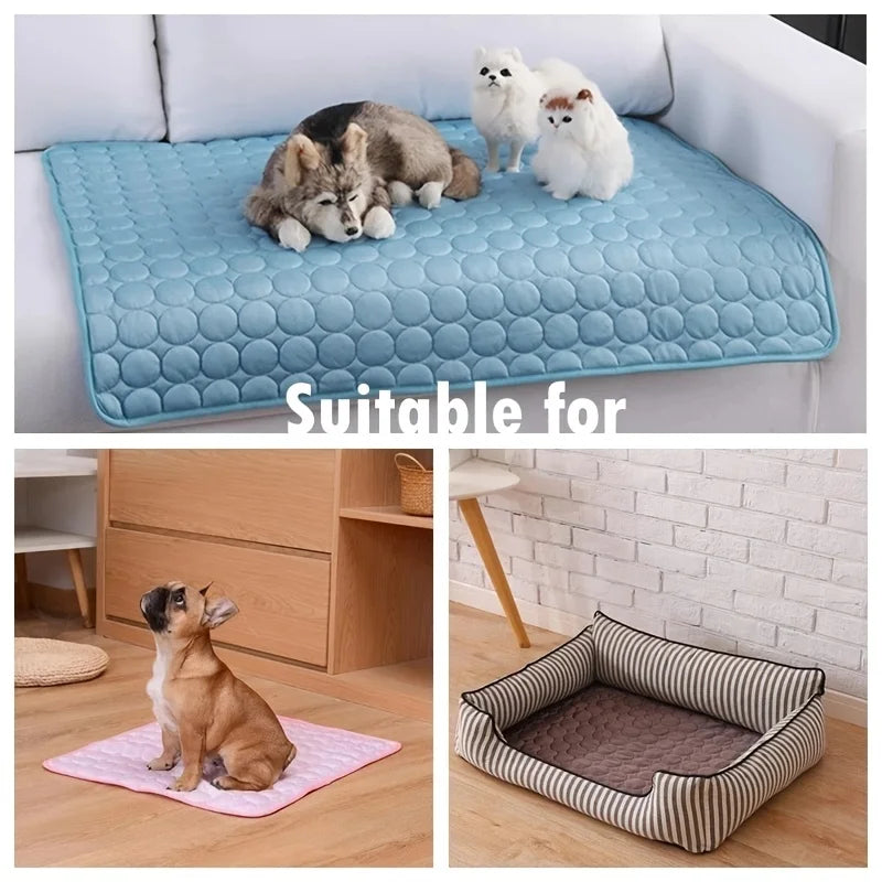 Dog Cooling Mat — Self-Cooling Pet Pad for Dogs & Cats