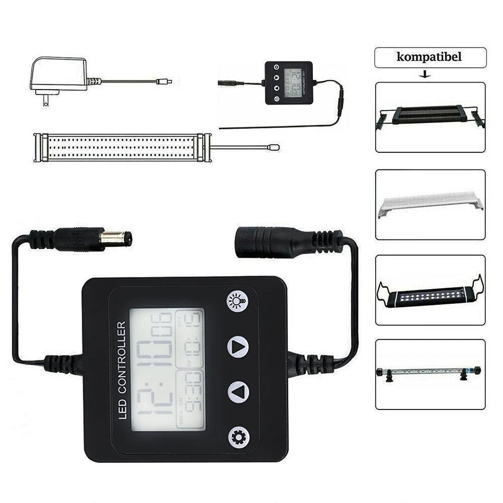 Aquarium LED Light Timer and Dimmer Controller