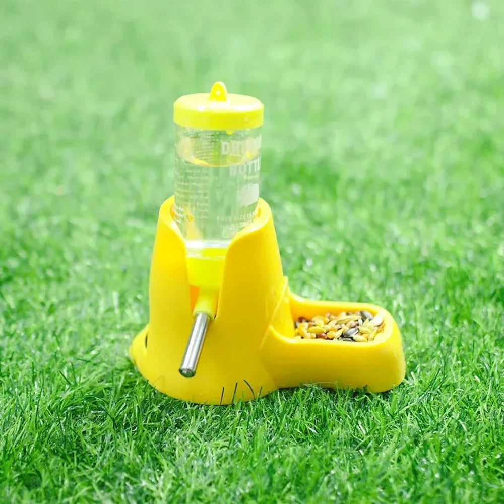 Hamster Water Bottle and Food Container Combo