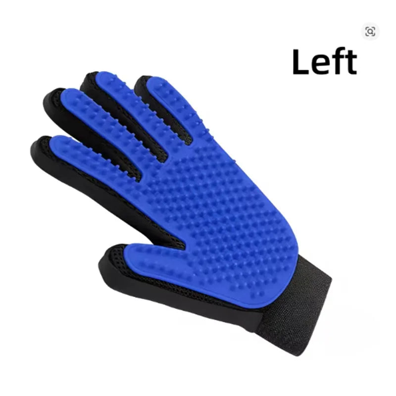 Pet Deshedding Grooming Glove — Gentle Hair Remover for Dogs & Cats