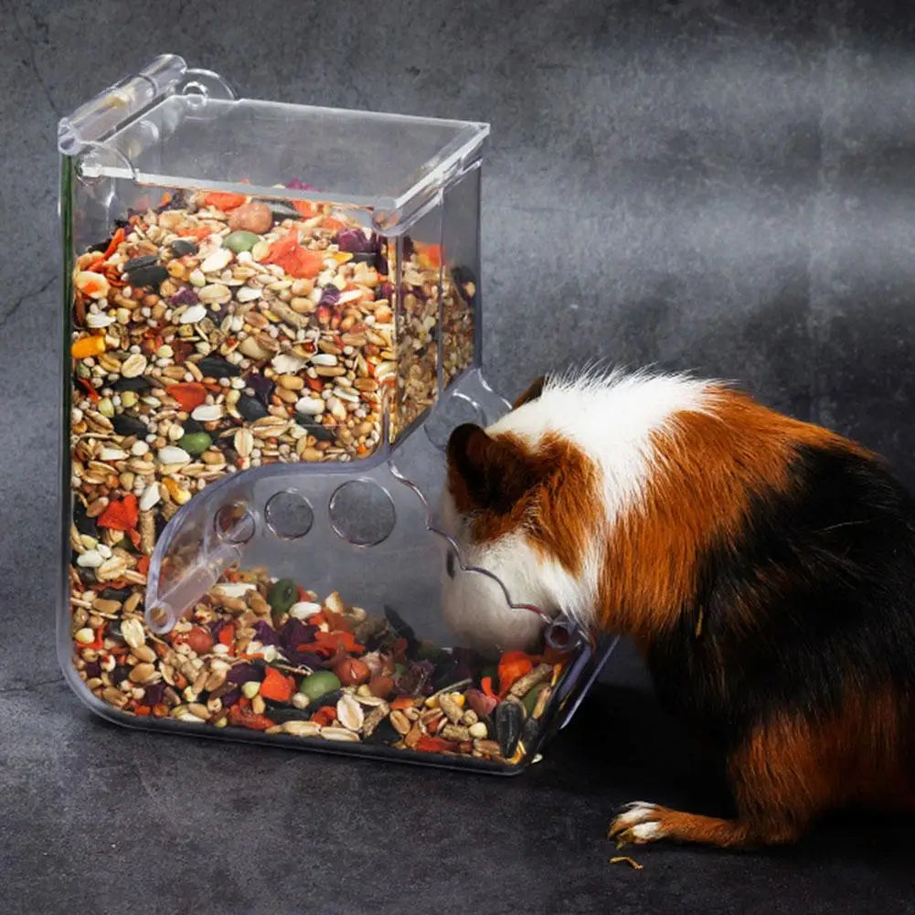 Clear Automatic Hamster Food Dispenser