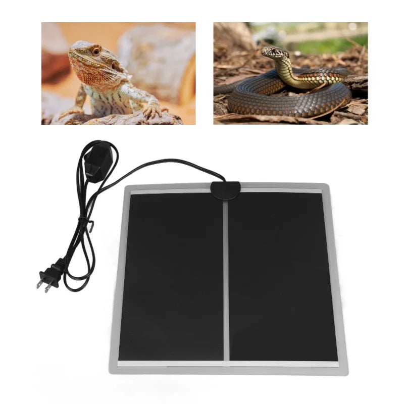 Reptile Under-Tank Heat Pad — Rapid Heating 110V Adjustable Temperature Mat