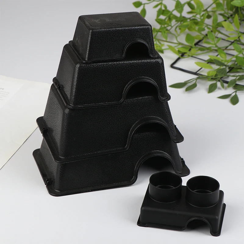 Reptile Black Ventilated Hide Box
