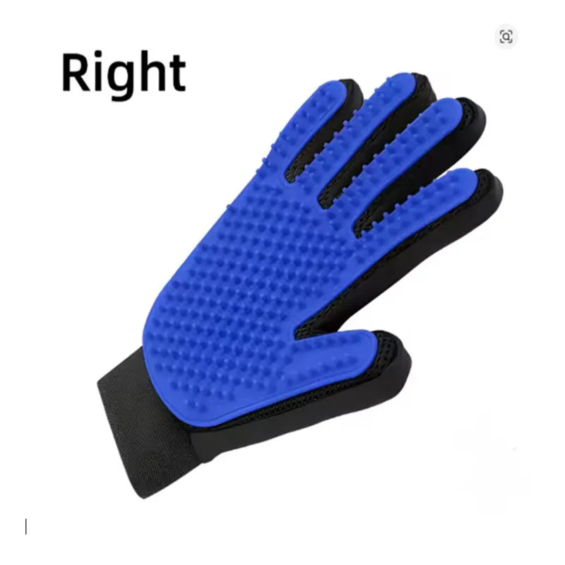 Pet Deshedding Grooming Glove — Gentle Hair Remover for Dogs & Cats