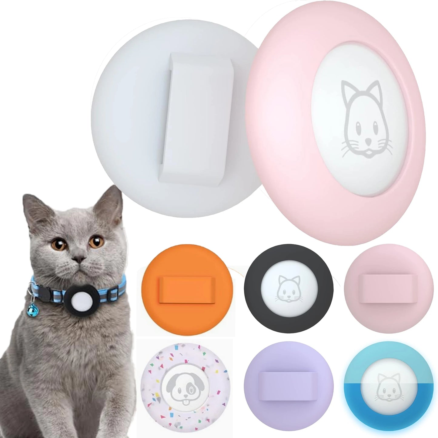 AirTag Pet Collar Holder — Lost Pet Tracker Case for Dogs & Cats