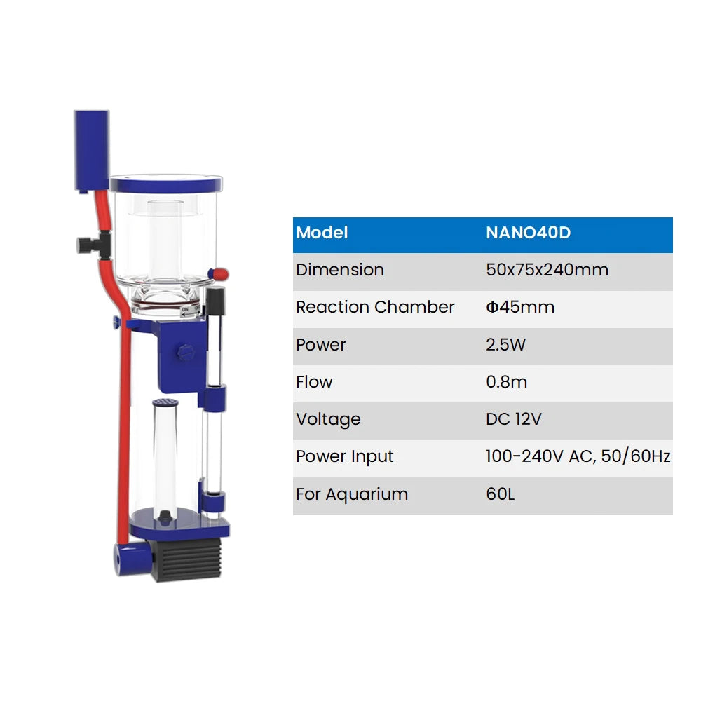 Nano Protein Skimmer for Reef Tanks
