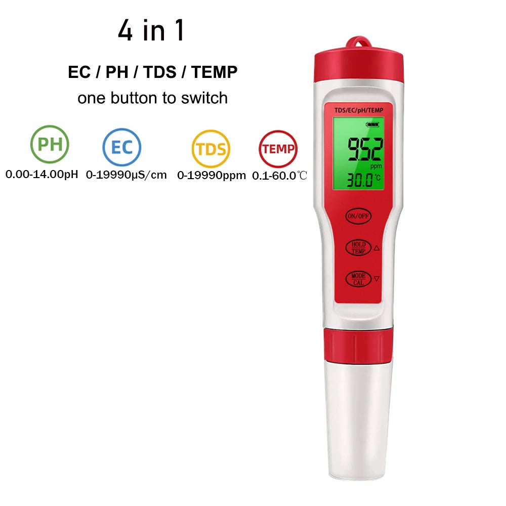 5-in-1 Aquarium Water Quality Monitor