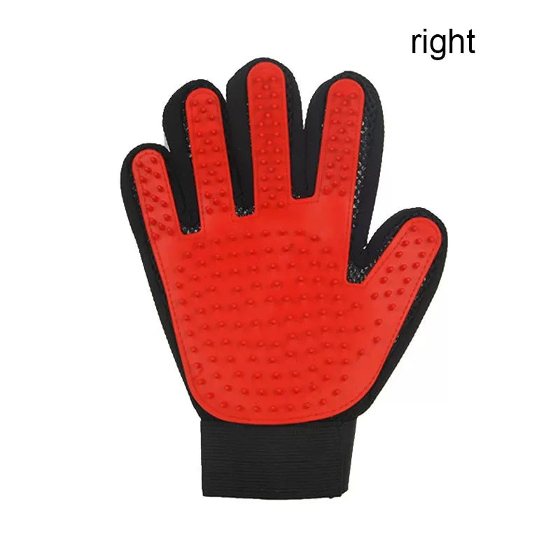 Pet Deshedding Grooming Glove — Gentle Hair Remover for Dogs & Cats