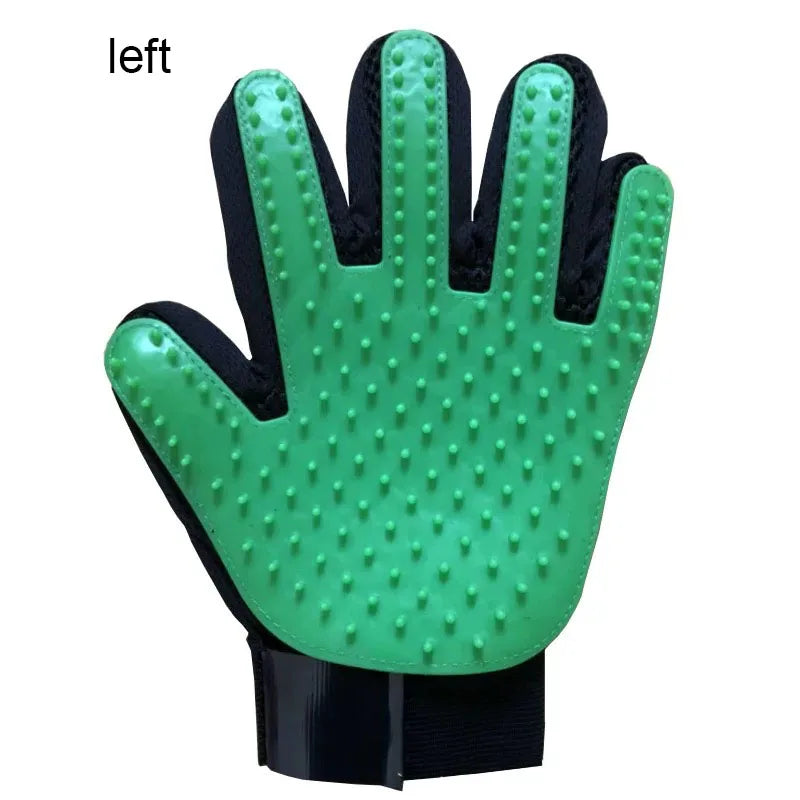 Pet Deshedding Grooming Glove — Gentle Hair Remover for Dogs & Cats