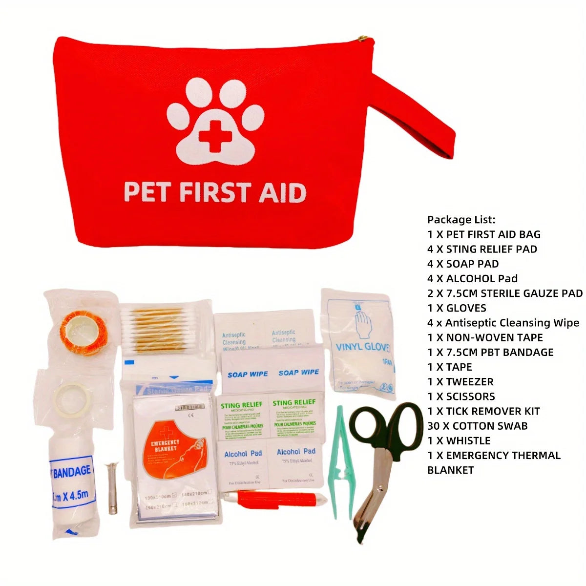 Pet First Aid Kit — Emergency Care Set