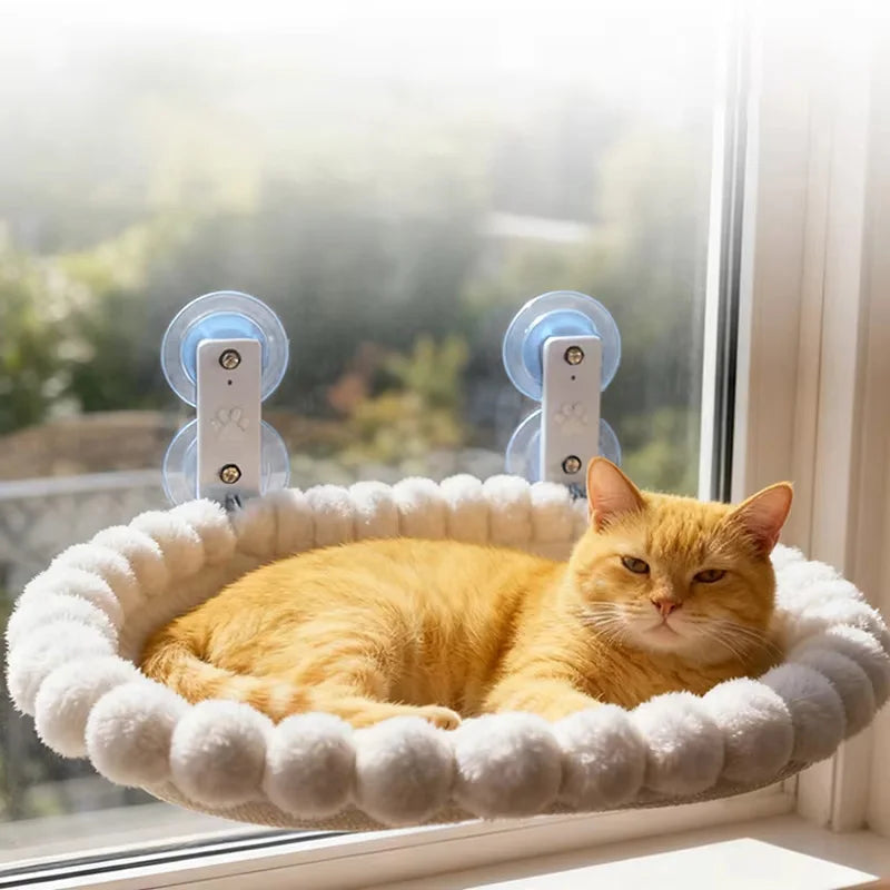 Cat Window Hammock — Suction Cup Perch