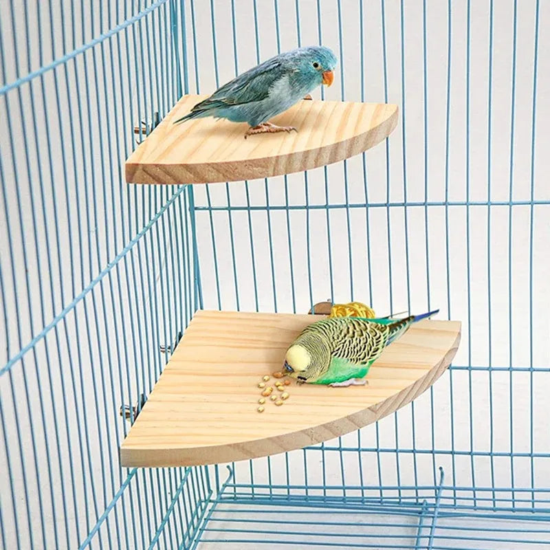 Bird Wood Perch Platform Stand