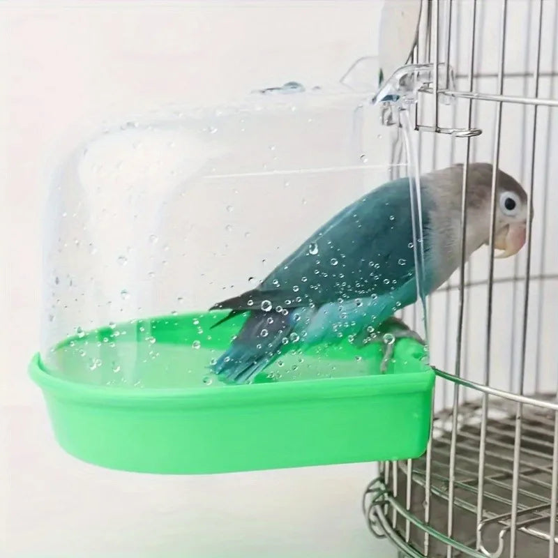 Bird Cage Bath Tub — Transparent Splash-Proof