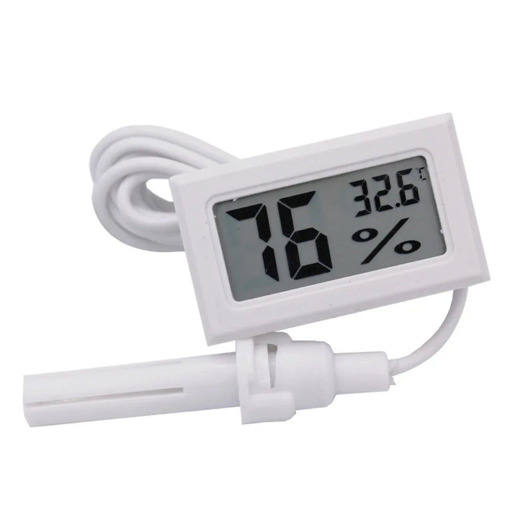 Reptile Thermometer & Hygrometer — Digital LCD Monitor for Terrariums