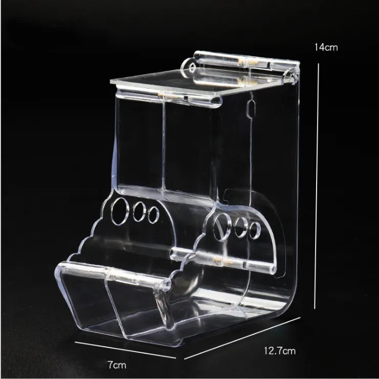 Clear Automatic Hamster Food Dispenser