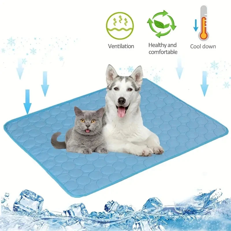 Dog Cooling Mat — Self-Cooling Pet Pad for Dogs & Cats
