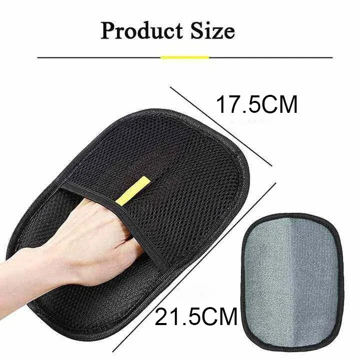 Pet Deshedding Grooming Glove — Gentle Hair Remover for Dogs & Cats