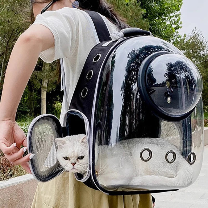 Cat Backpack Carrier — Bubble Window Space Capsule