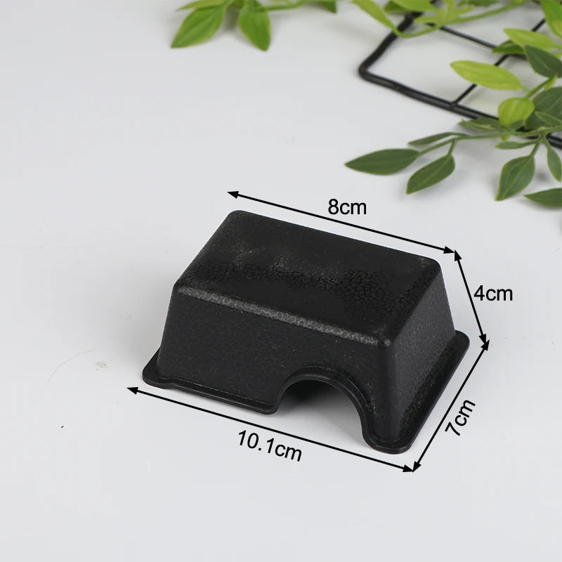 Reptile Black Ventilated Hide Box