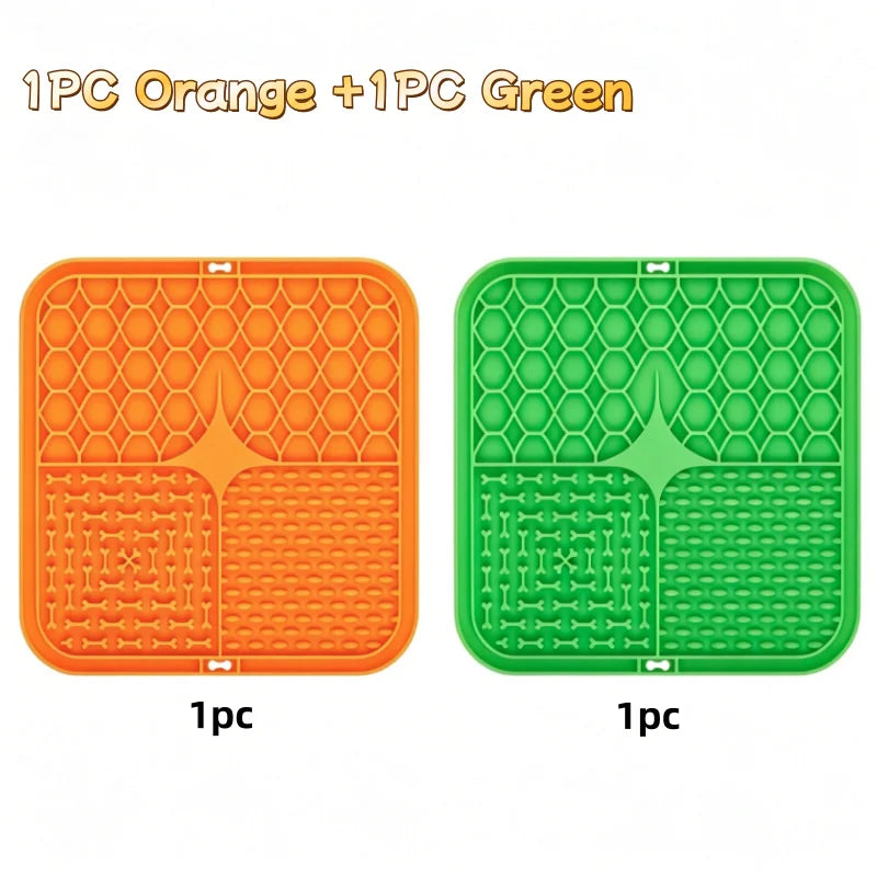 Silicone Lick Mat — Slow Feeder Enrichment Mat for Dogs & Cats