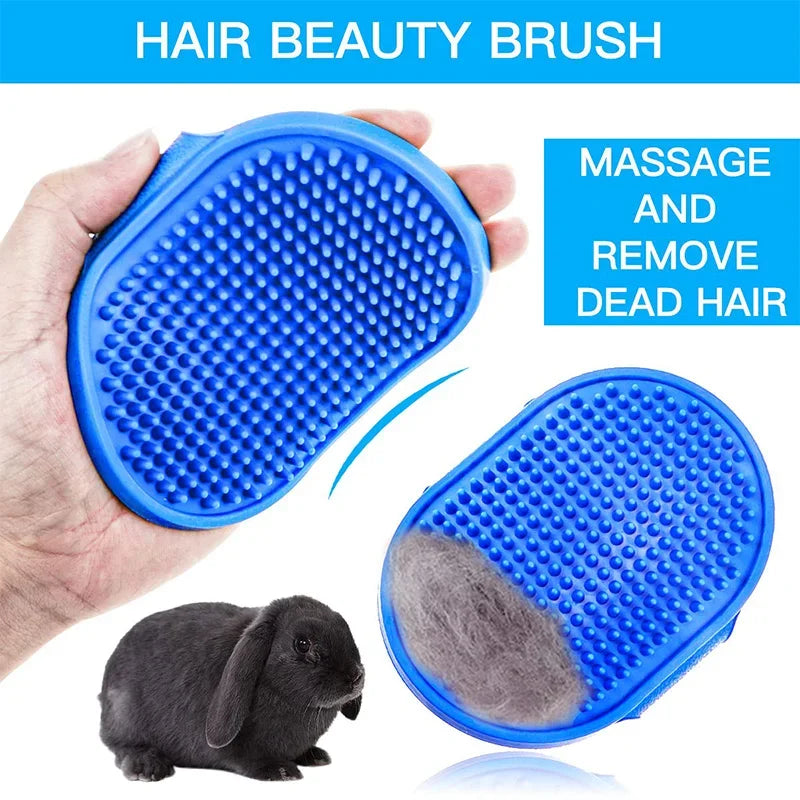 Rabbit Grooming Kit — Brush, Nail Clipper and Bath Tools for Small Animals