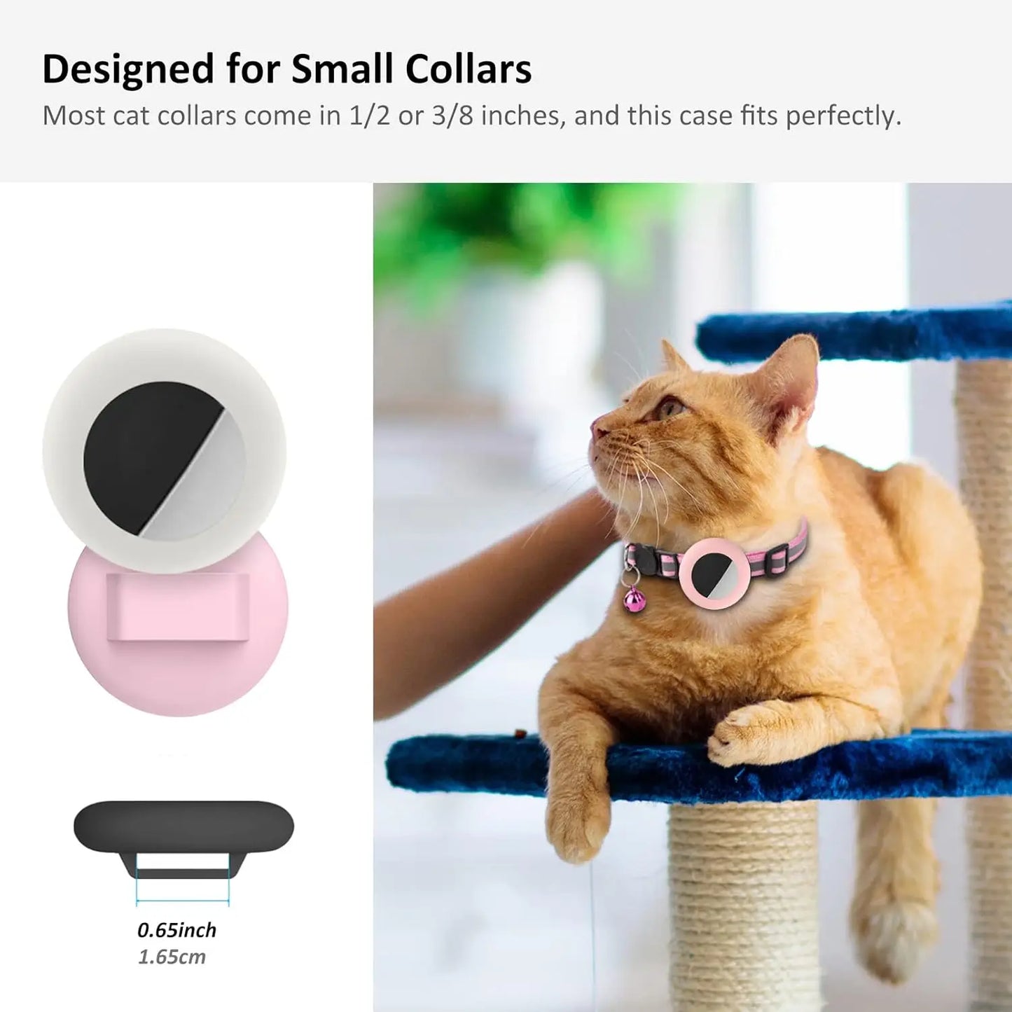 AirTag Pet Collar Holder — Lost Pet Tracker Case for Dogs & Cats
