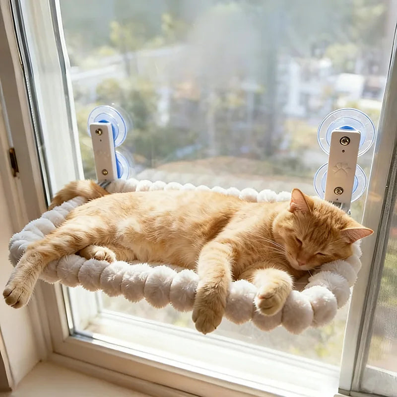 Cat Window Hammock — Suction Cup Perch