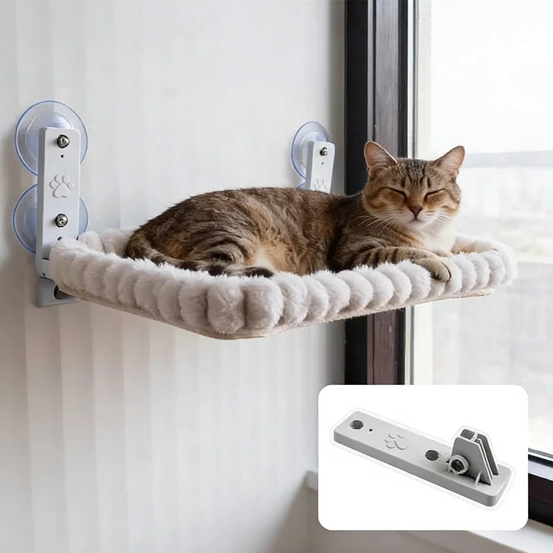 Cat Window Hammock — Suction Cup Perch