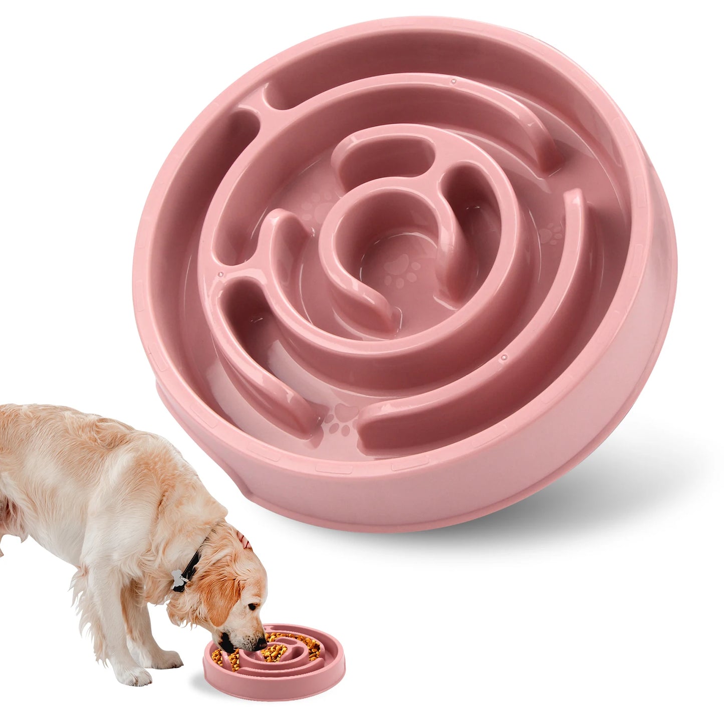 Slow Feeder Dog Bowl — Anti-Gulping Puzzle Bowl