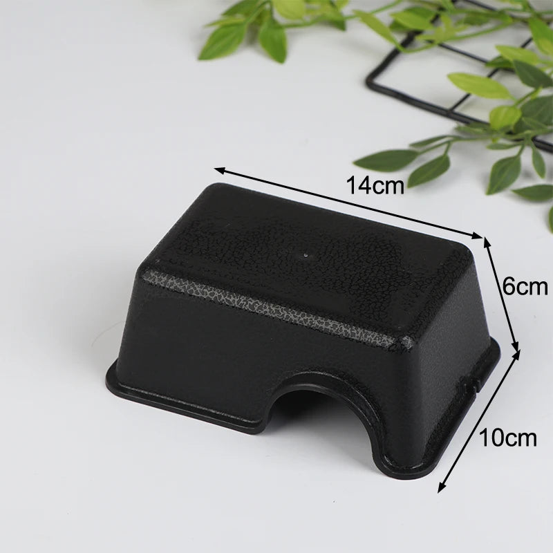 Reptile Black Ventilated Hide Box