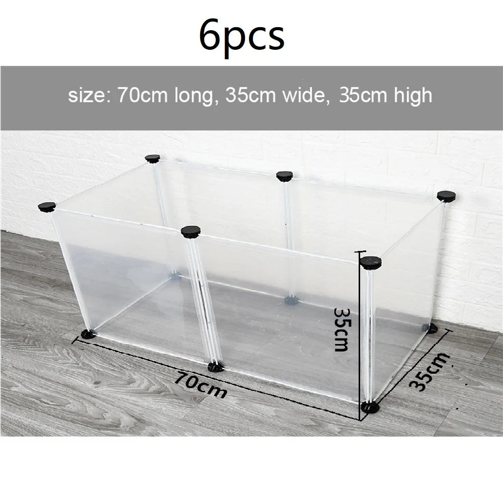 Small Animal Playpen — Foldable DIY Exercise Pen for Guinea Pigs, Rabbits & Hedgehogs