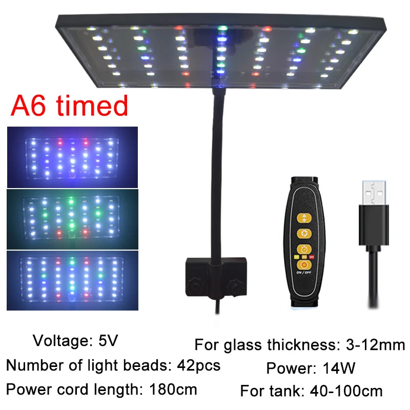 USB Full Spectrum Aquarium LED Light