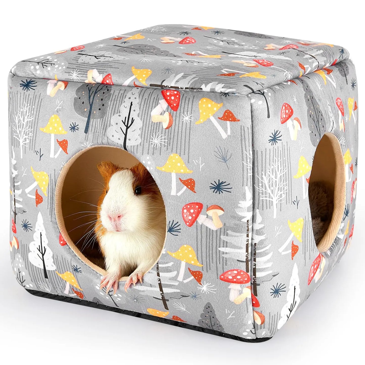 Guinea Pig Hideout House — Washable Cozy Small Animal Bed