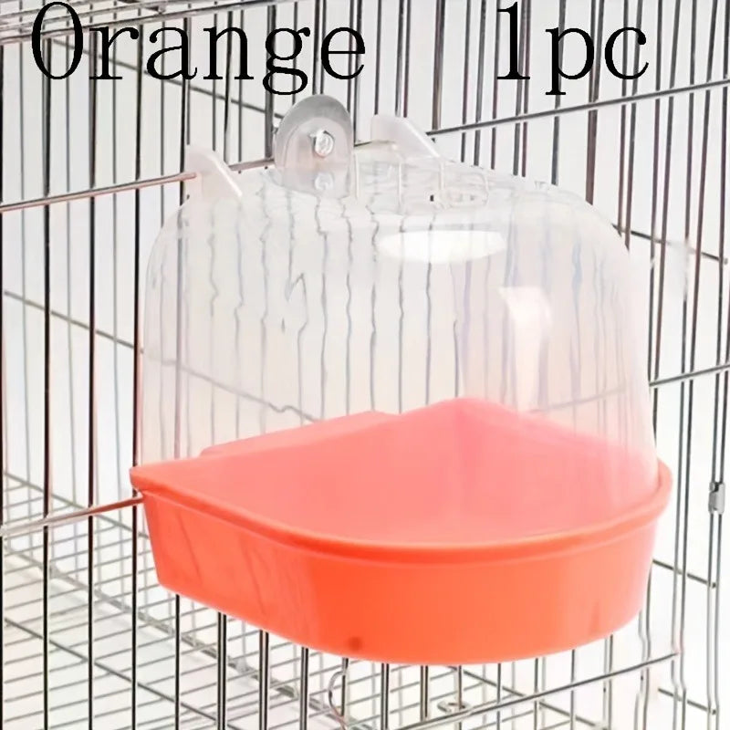 Bird Cage Bath Tub — Transparent Splash-Proof