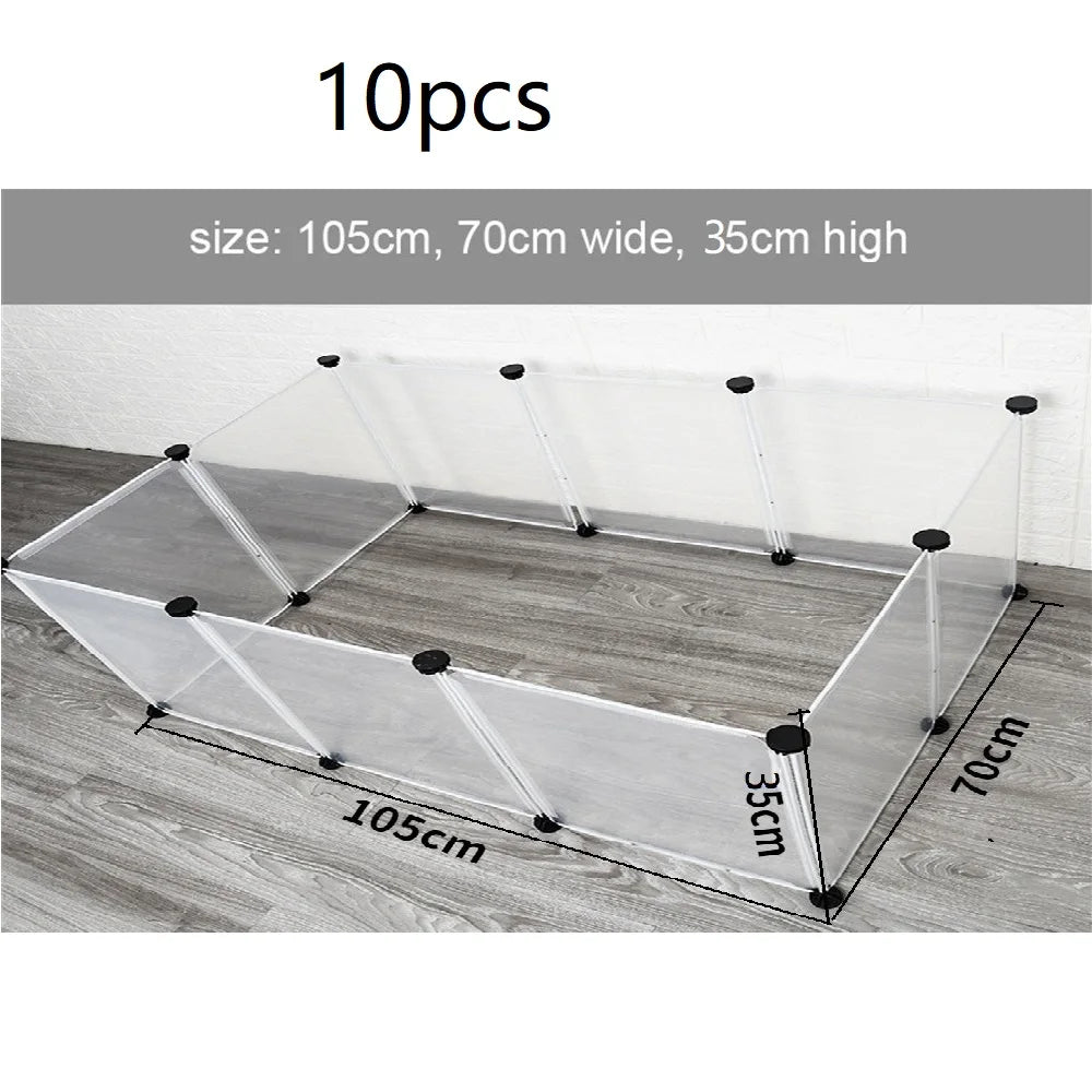 Small Animal Playpen — Foldable DIY Exercise Pen for Guinea Pigs, Rabbits & Hedgehogs