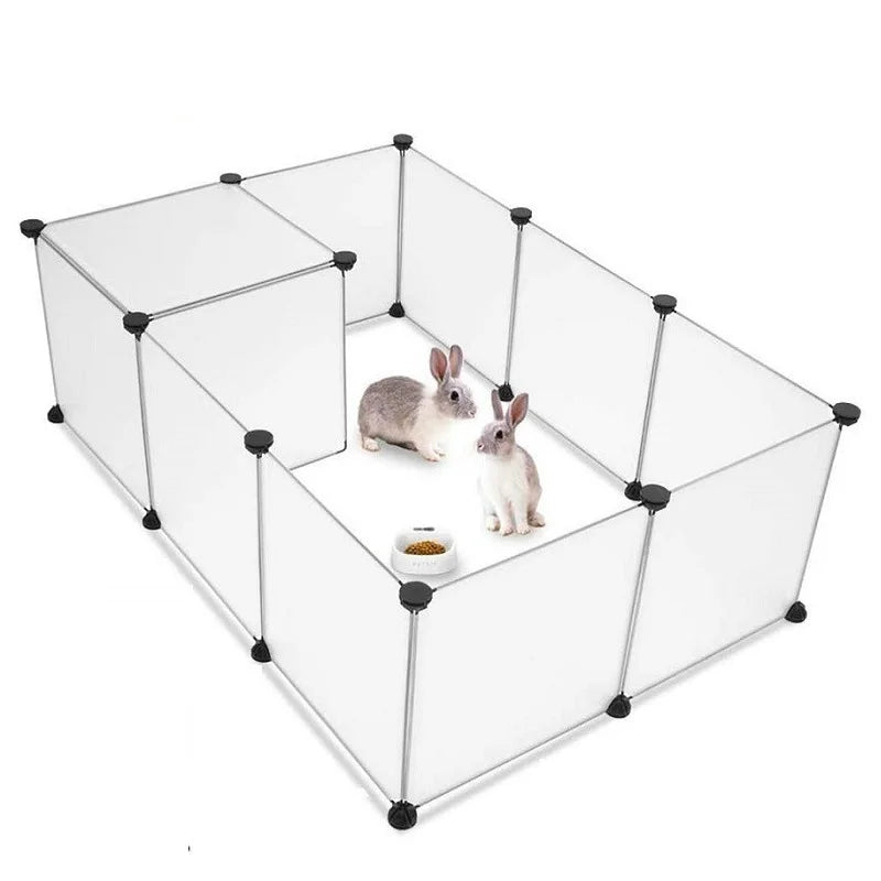 Small Animal Playpen — Foldable DIY Exercise Pen for Guinea Pigs, Rabbits & Hedgehogs
