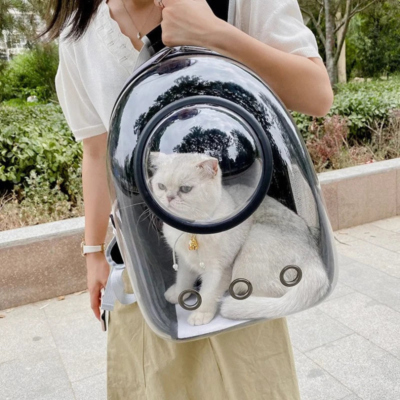 Cat Backpack Carrier — Bubble Window Space Capsule
