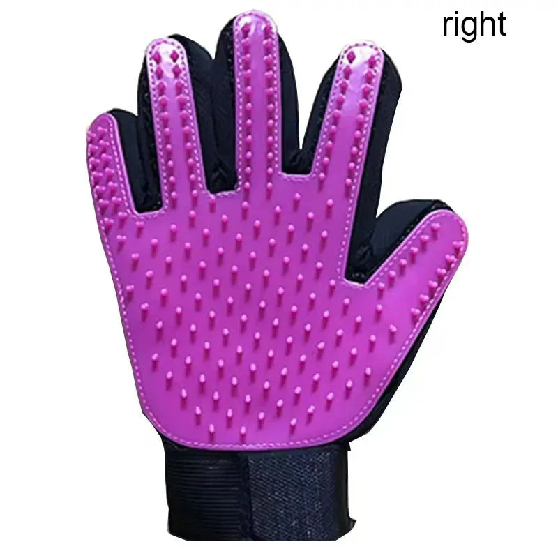 Pet Deshedding Grooming Glove — Gentle Hair Remover for Dogs & Cats