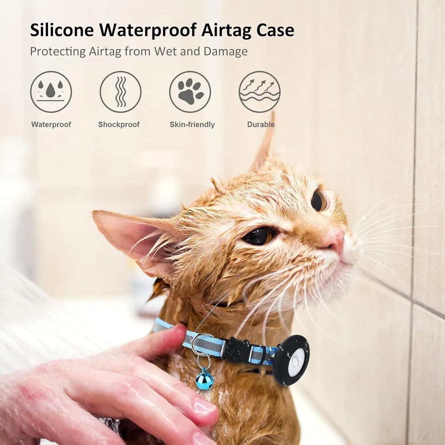 AirTag Pet Collar Holder — Lost Pet Tracker Case for Dogs & Cats