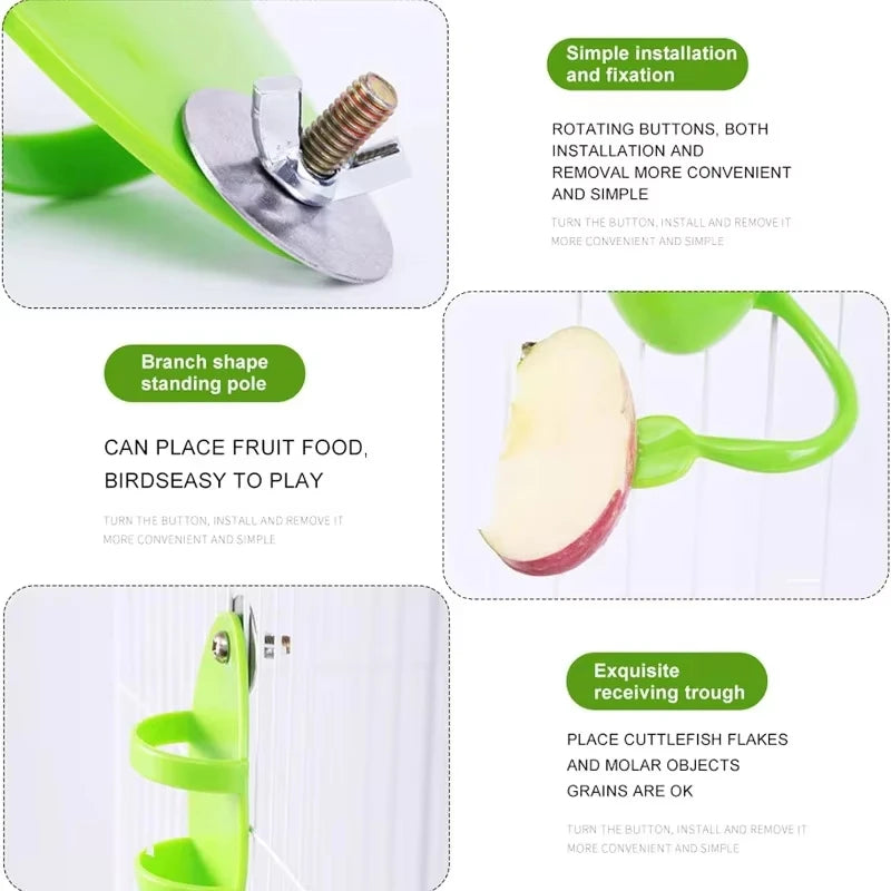 Bird Cuttlebone & Veggie Holder Clip