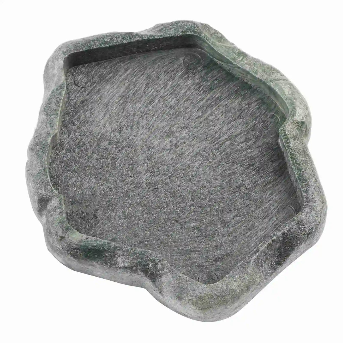 Reptile Rock Water Dish — Resin Feeder Bowl for Lizards & Tortoises