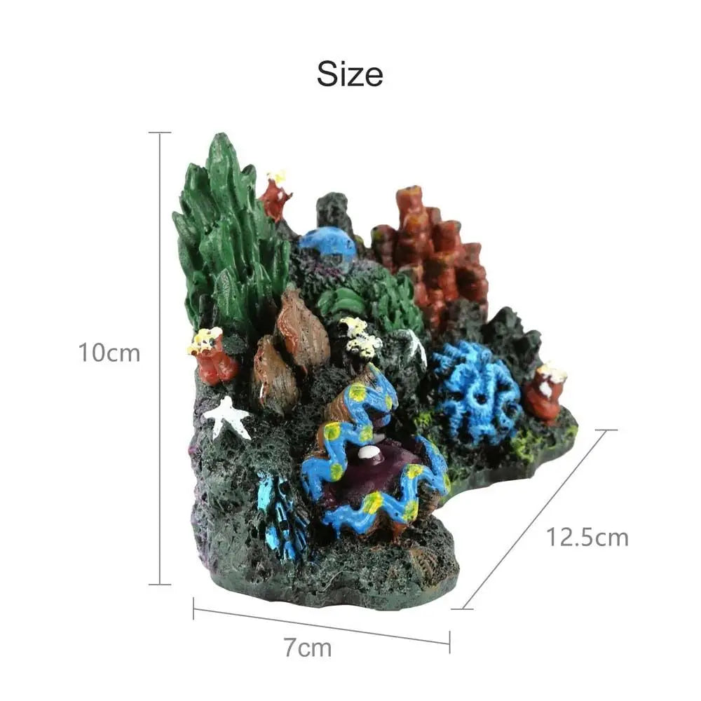 Coral Reef Island Aquarium Ornament