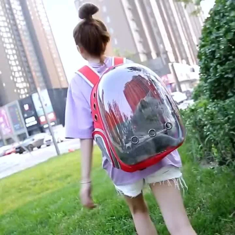 Cat Backpack Carrier — Bubble Window Space Capsule