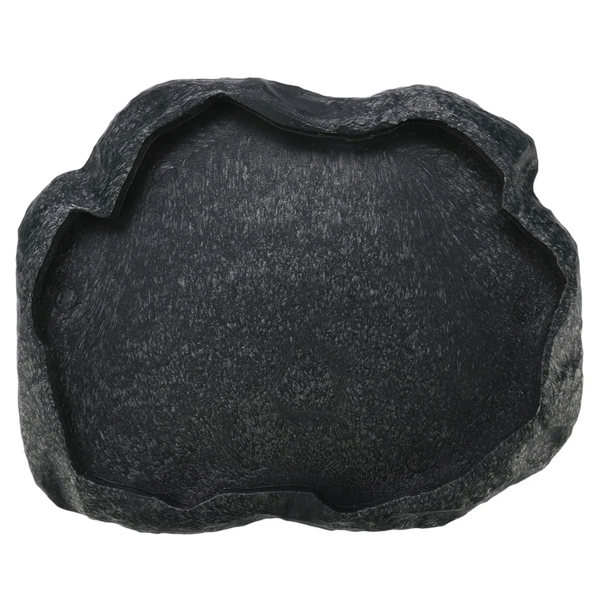 Reptile Rock Water Dish — Resin Feeder Bowl for Lizards & Tortoises