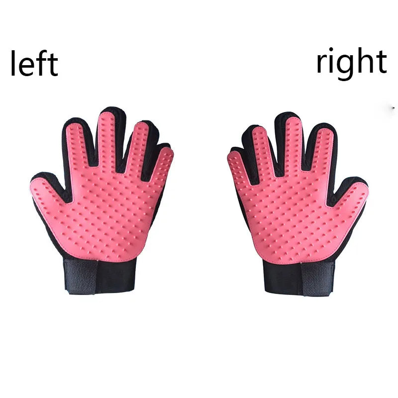 Pet Deshedding Grooming Glove — Gentle Hair Remover for Dogs & Cats